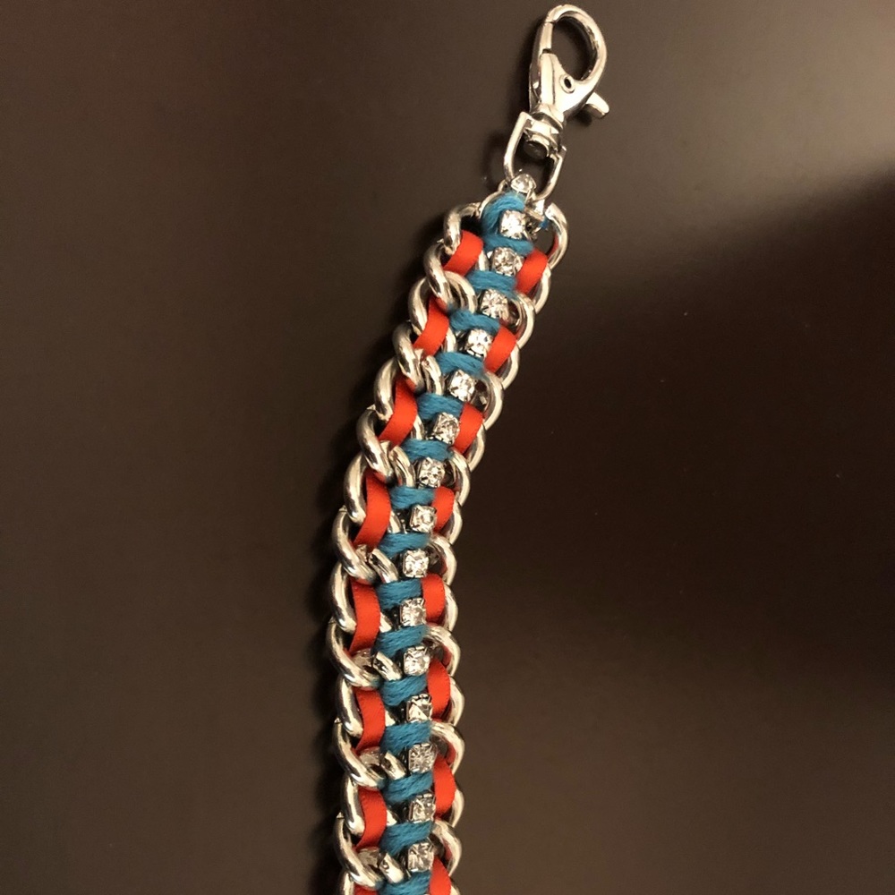 UF silver, blue and orange bracelet.